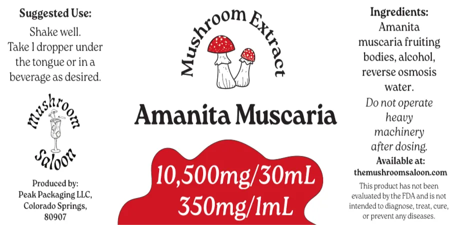 [10331] Amanita Muscaria 10:1 Tincture 30ml (1oz) Bottle
