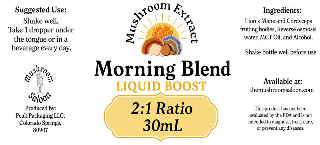 [10372] Functional Mushroom Drink Additive - Morning Blend
