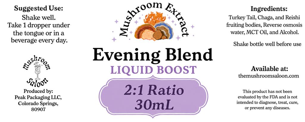 [10672] Functional Mushroom Drink Additive - Evening Blend